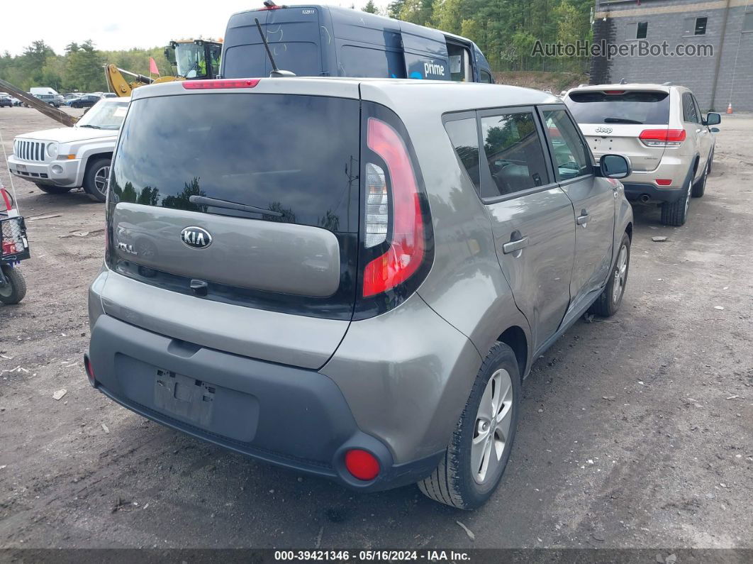 2016 Kia Soul   Серый vin: KNDJN2A22G7371082