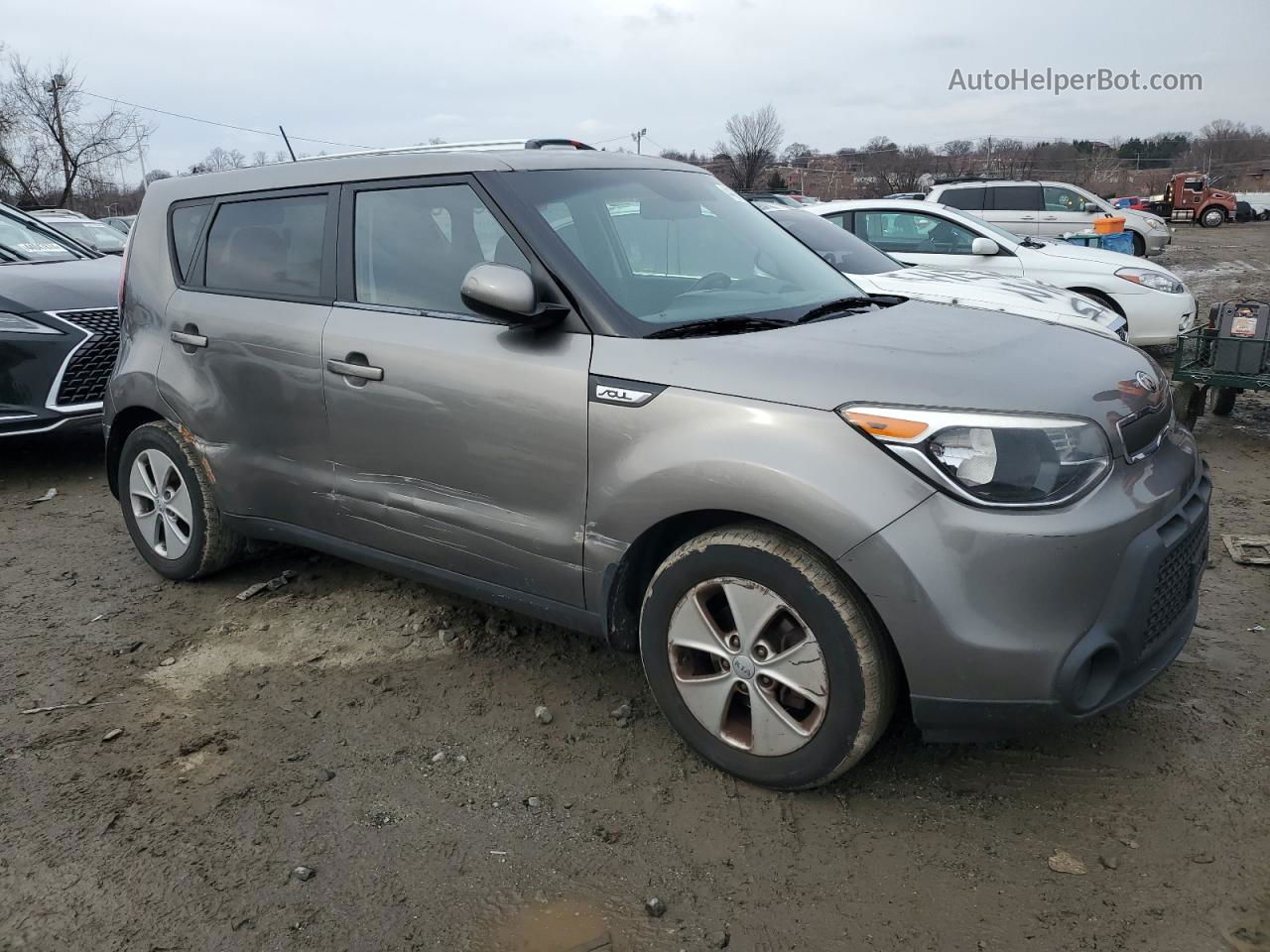 2016 Kia Soul  Gray vin: KNDJN2A23G7243028