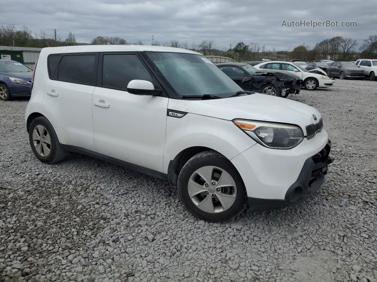 2016 Kia Soul  White vin: KNDJN2A23G7258662