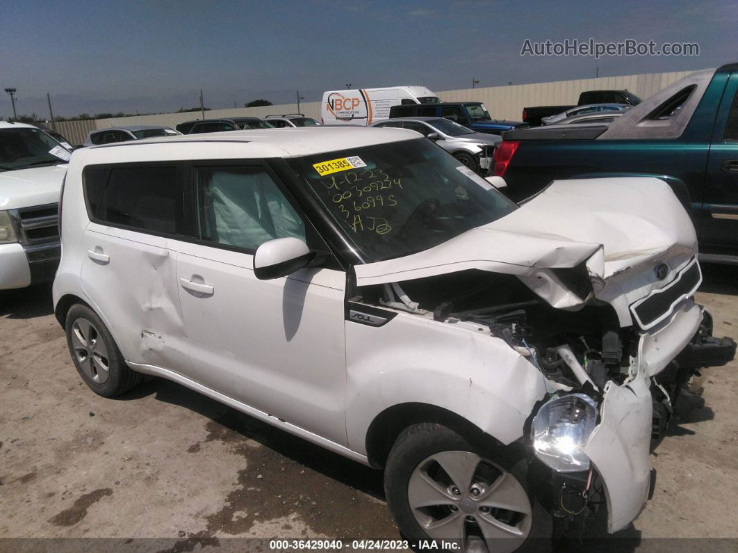 2016 Kia Soul White vin: KNDJN2A23G7360995