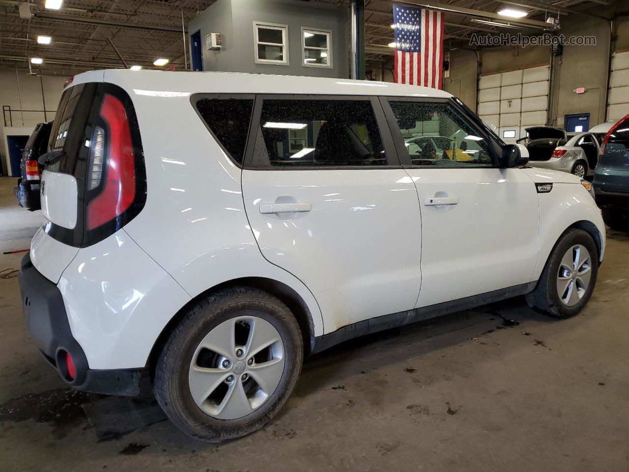 2016 Kia Soul  White vin: KNDJN2A23G7365016