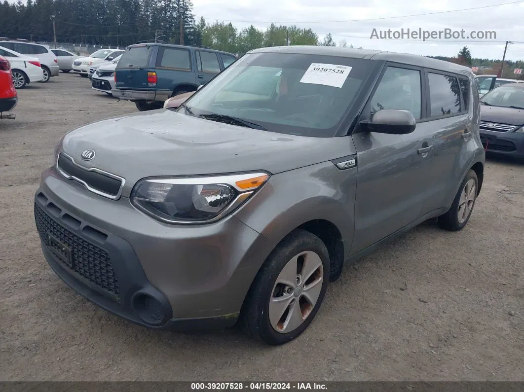 2016 Kia Soul   Серый vin: KNDJN2A24G7341436