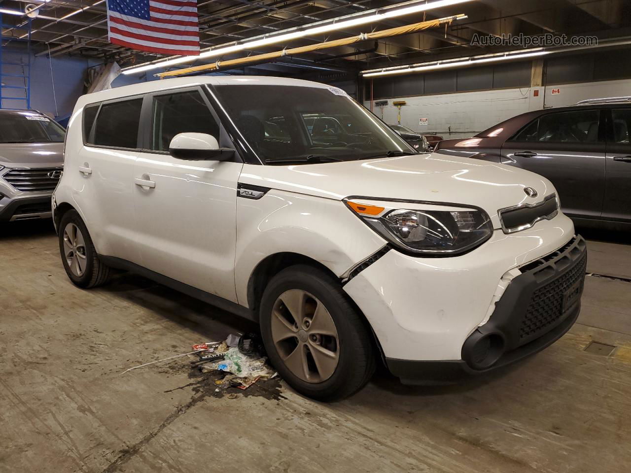 2016 Kia Soul  White vin: KNDJN2A24G7397005