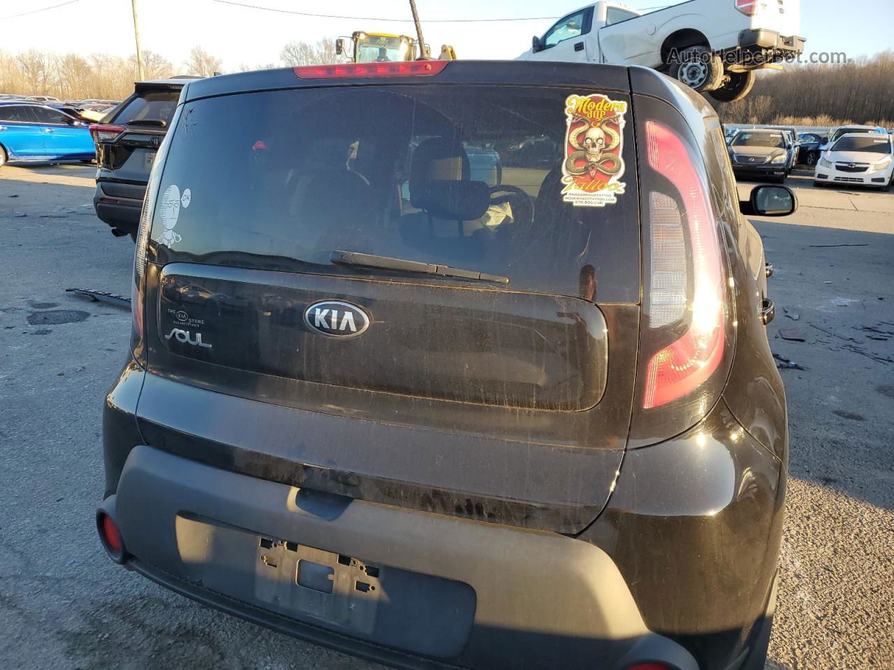 2016 Kia Soul  Черный vin: KNDJN2A24G7400727