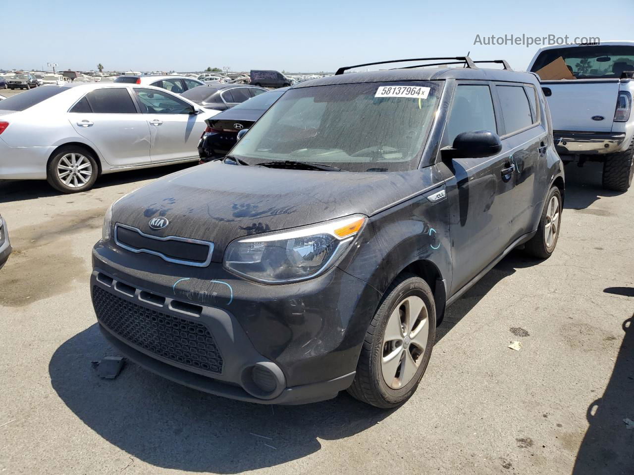 2016 Kia Soul  Черный vin: KNDJN2A24G7835098