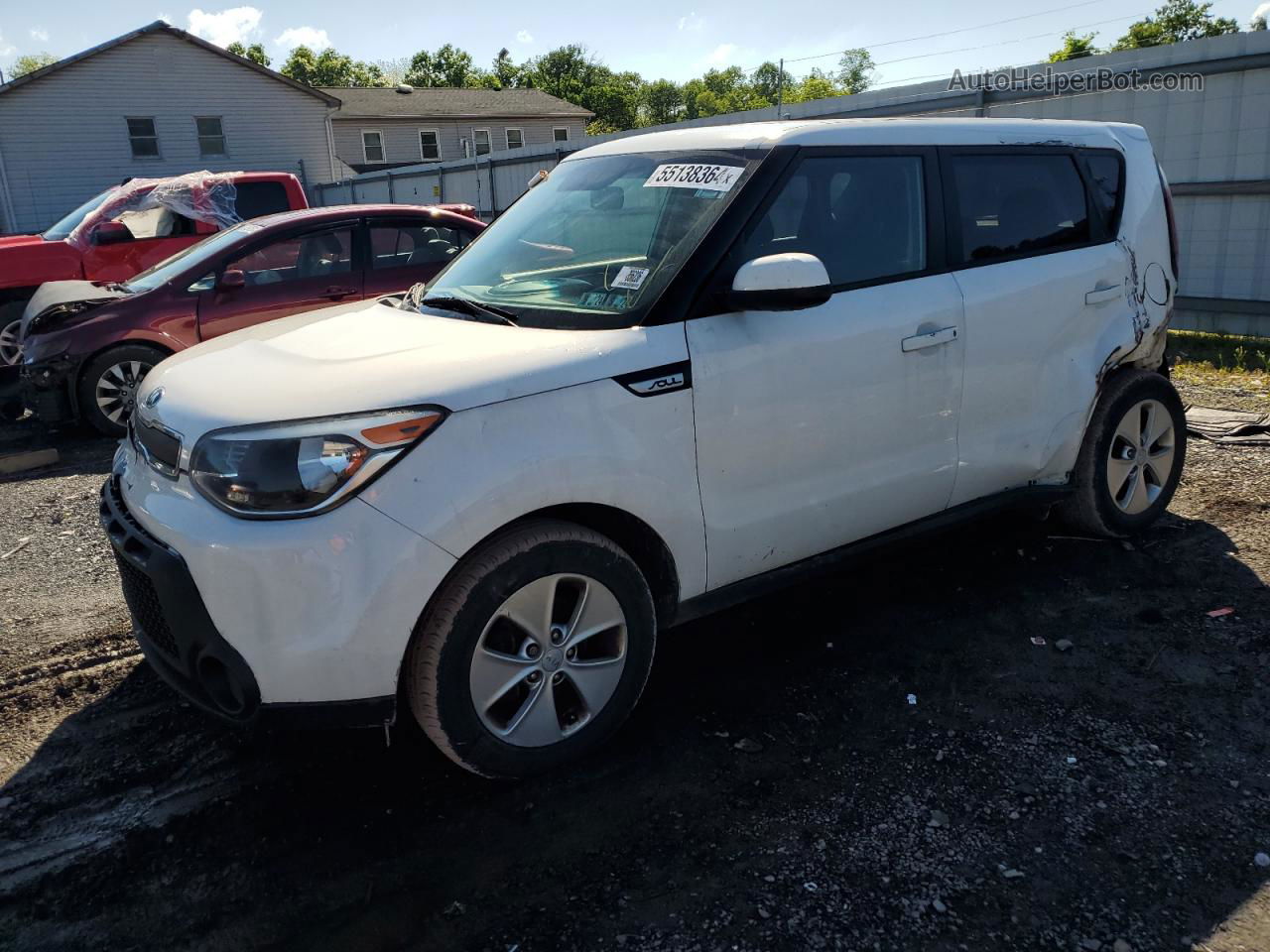 2016 Kia Soul White vin: KNDJN2A25G7250627