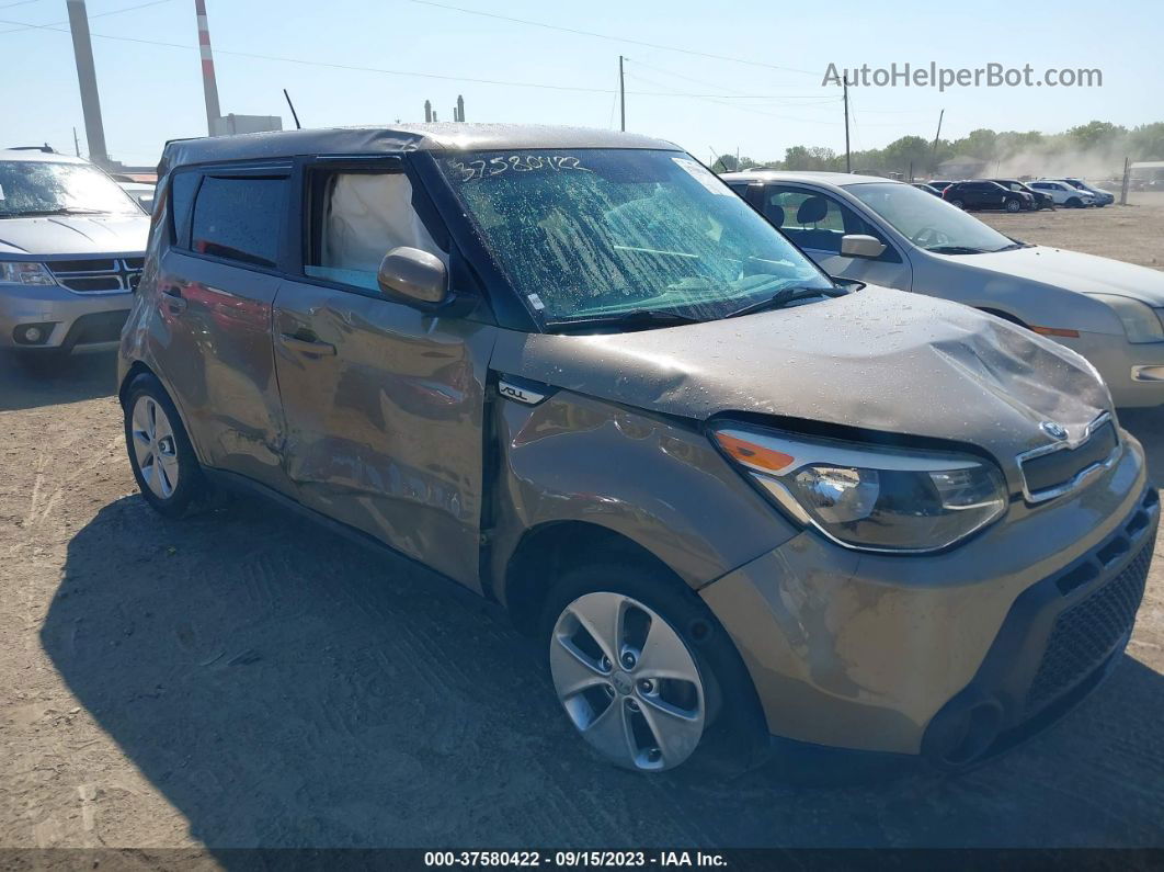 2016 Kia Soul Base Коричневый vin: KNDJN2A25G7314410