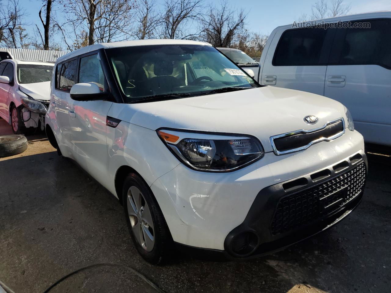 2016 Kia Soul  White vin: KNDJN2A25G7376406