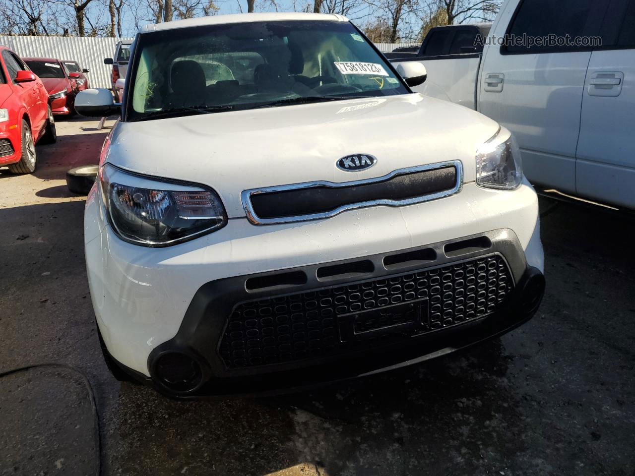 2016 Kia Soul  White vin: KNDJN2A25G7376406