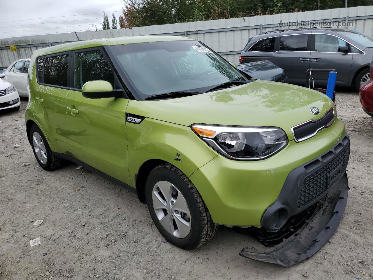 2016 Kia Soul  Зеленый vin: KNDJN2A25G7824921