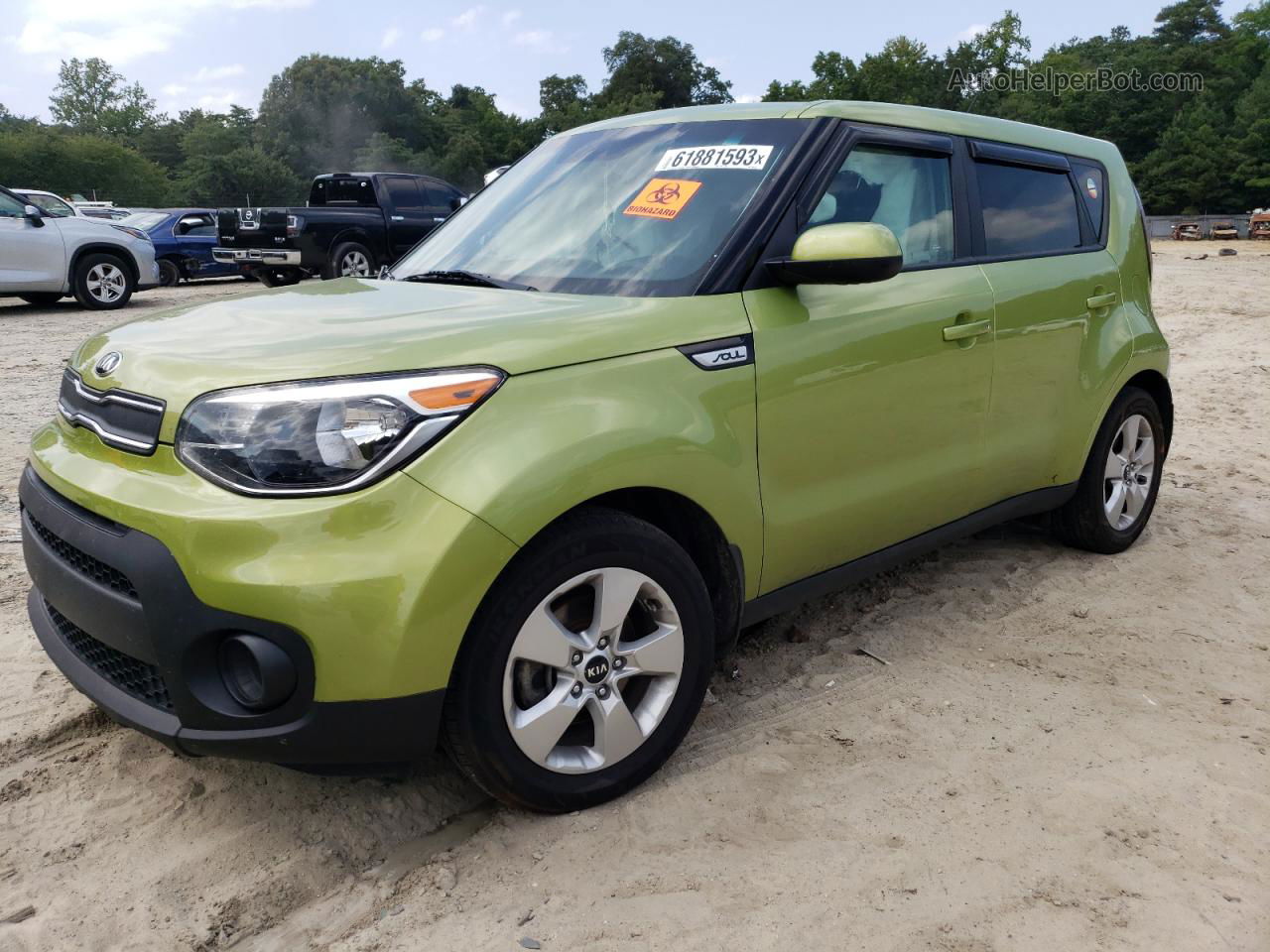 2019 Kia Soul  Green vin: KNDJN2A25K7916765