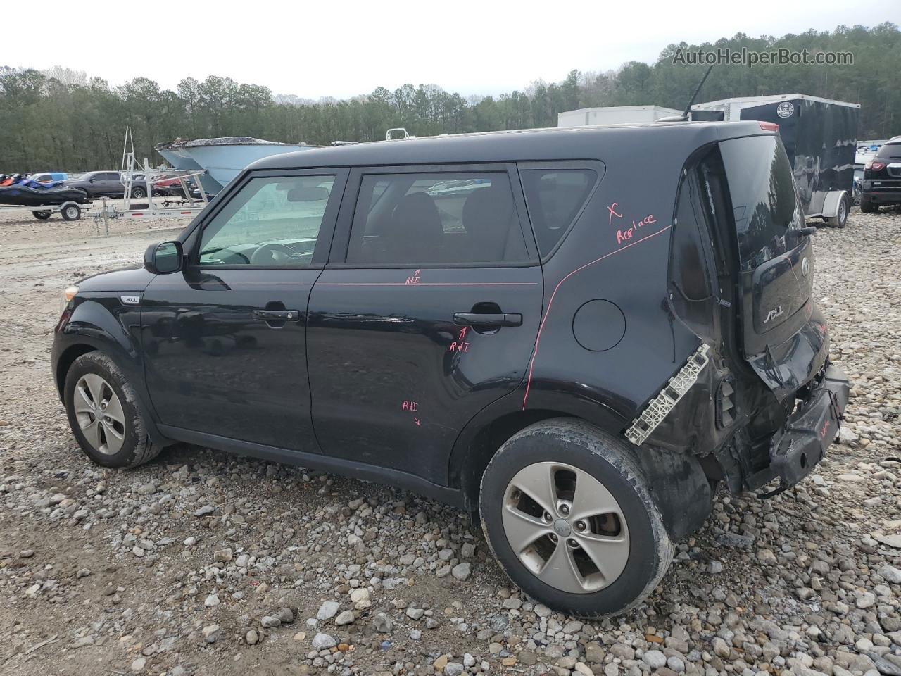 2016 Kia Soul  Черный vin: KNDJN2A26G7310219