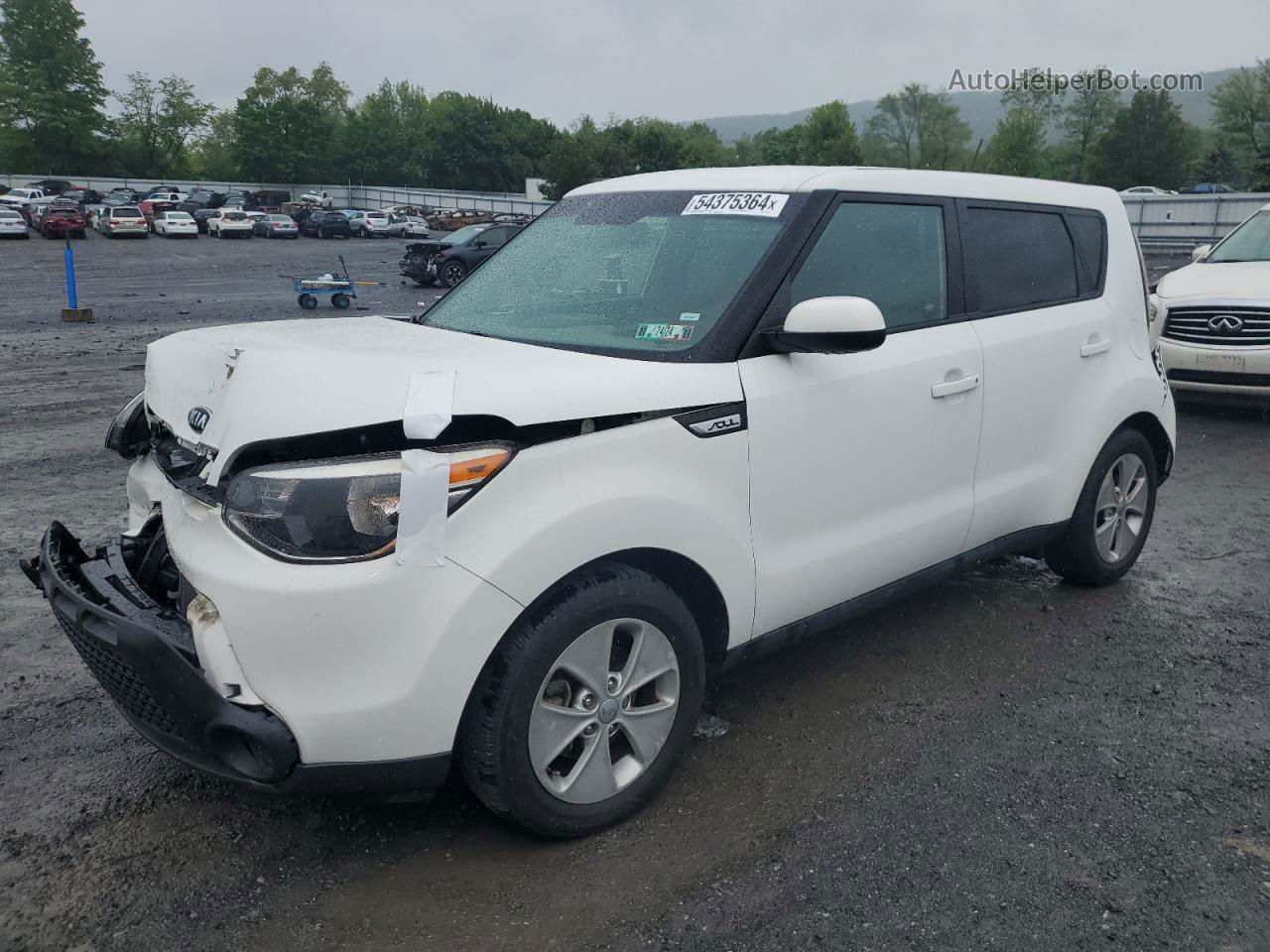 2016 Kia Soul  White vin: KNDJN2A26G7316490