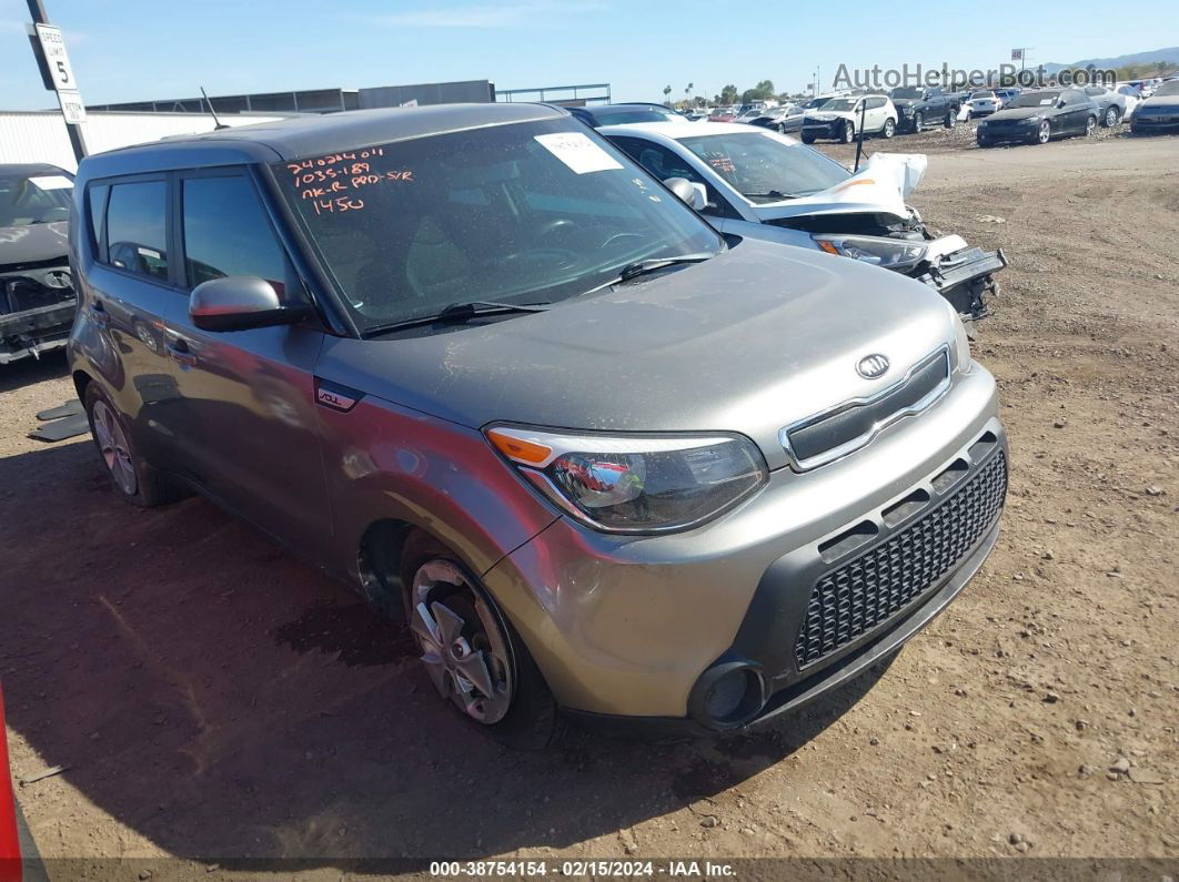 2016 Kia Soul   Серый vin: KNDJN2A26G7391450