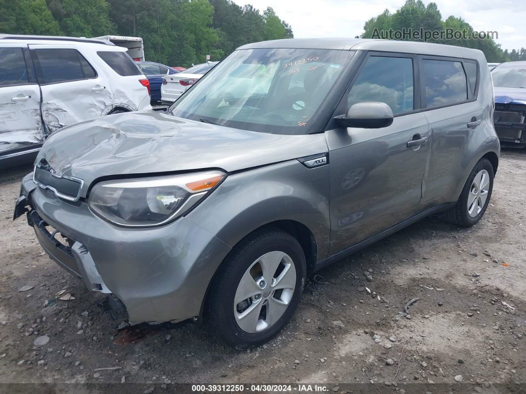 2016 Kia Soul   Серый vin: KNDJN2A26G7395899