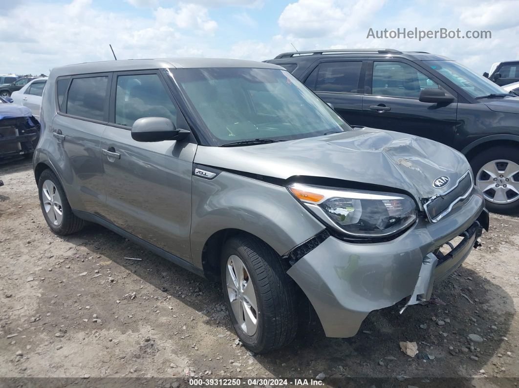 2016 Kia Soul   Gray vin: KNDJN2A26G7395899