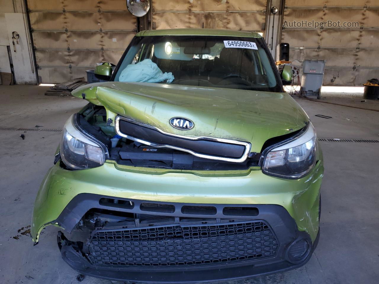 2016 Kia Soul  Зеленый vin: KNDJN2A26G7850136