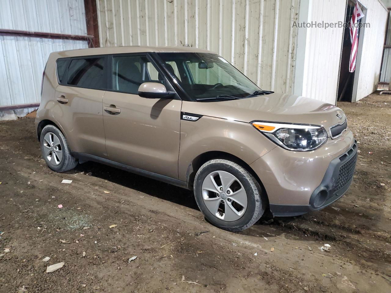 2016 Kia Soul  Желто-коричневый vin: KNDJN2A27G7296475