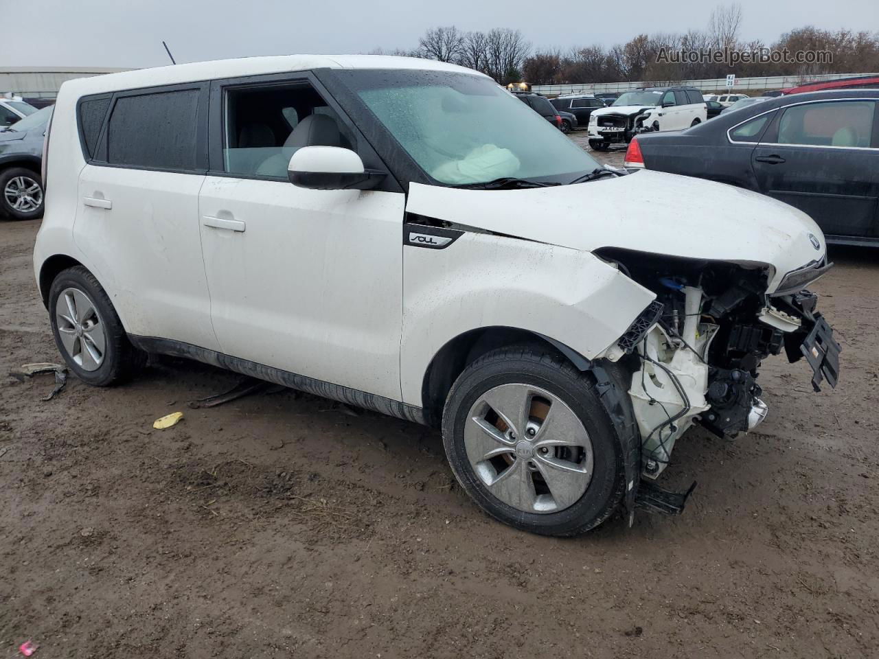 2016 Kia Soul  White vin: KNDJN2A27G7307460