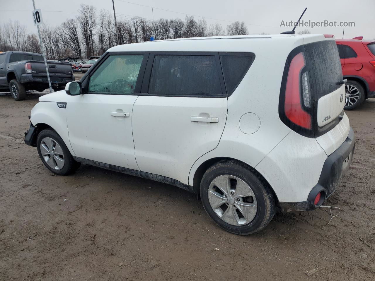 2016 Kia Soul  White vin: KNDJN2A27G7307460