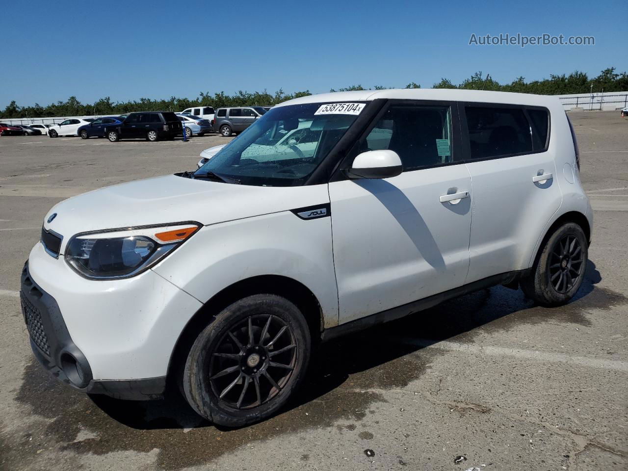 2016 Kia Soul  White vin: KNDJN2A27G7327840