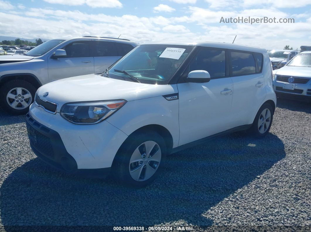 2016 Kia Soul   White vin: KNDJN2A27G7354956