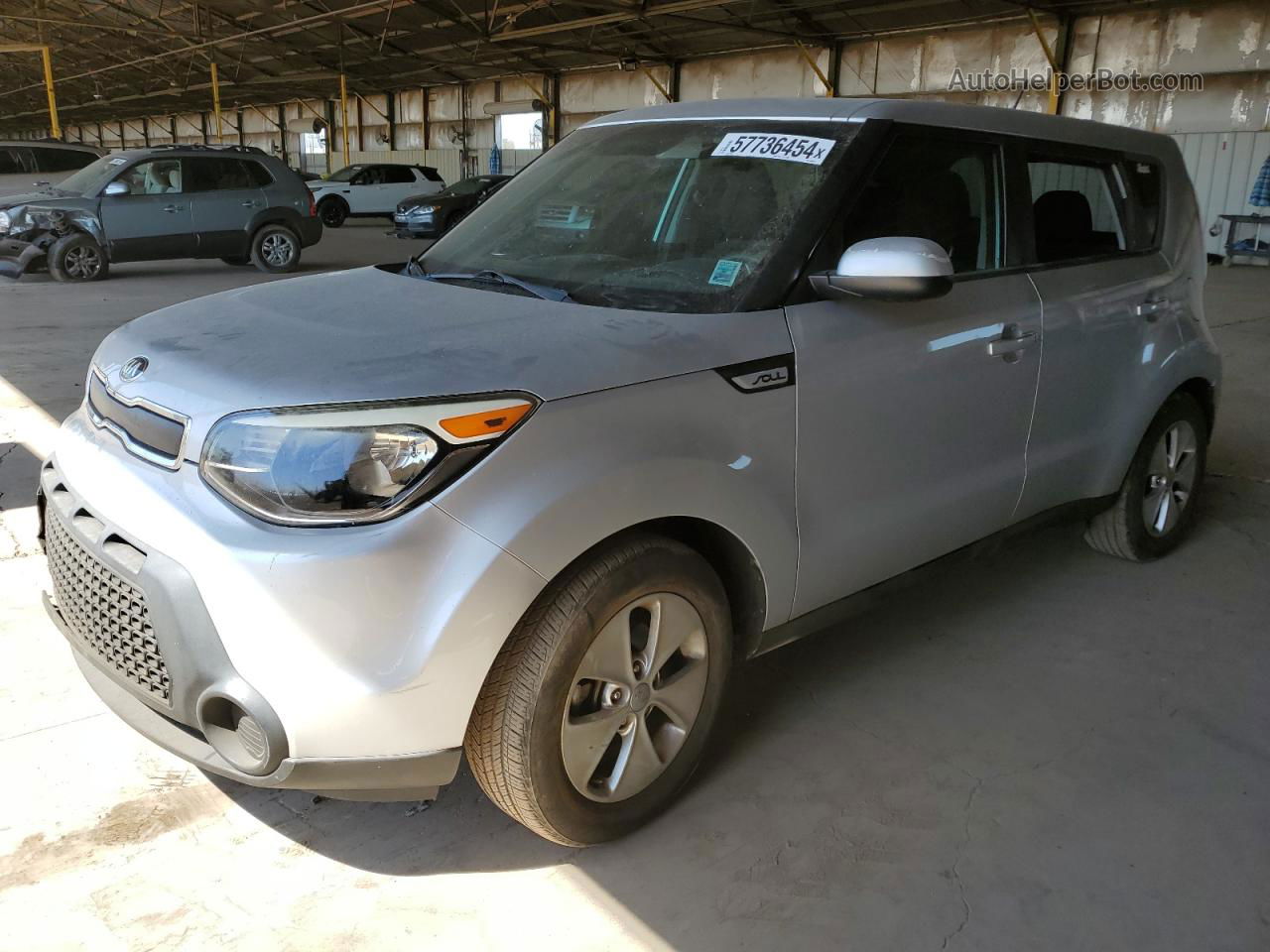 2016 Kia Soul  Silver vin: KNDJN2A27G7840523