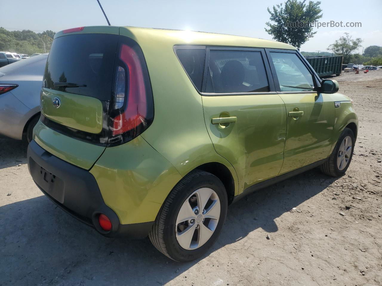 2016 Kia Soul  Зеленый vin: KNDJN2A27G7844779