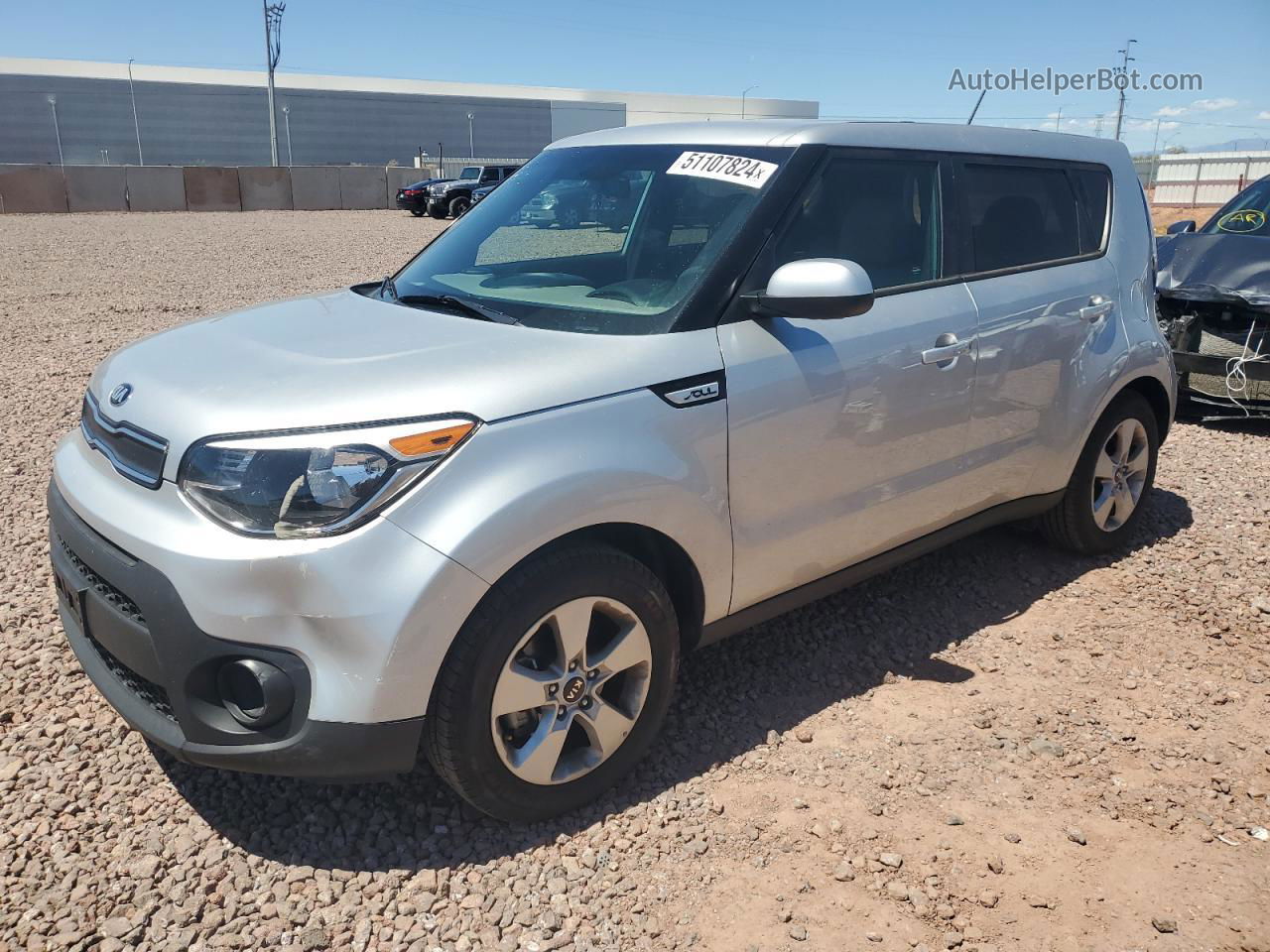 2019 Kia Soul  Silver vin: KNDJN2A27K7683083