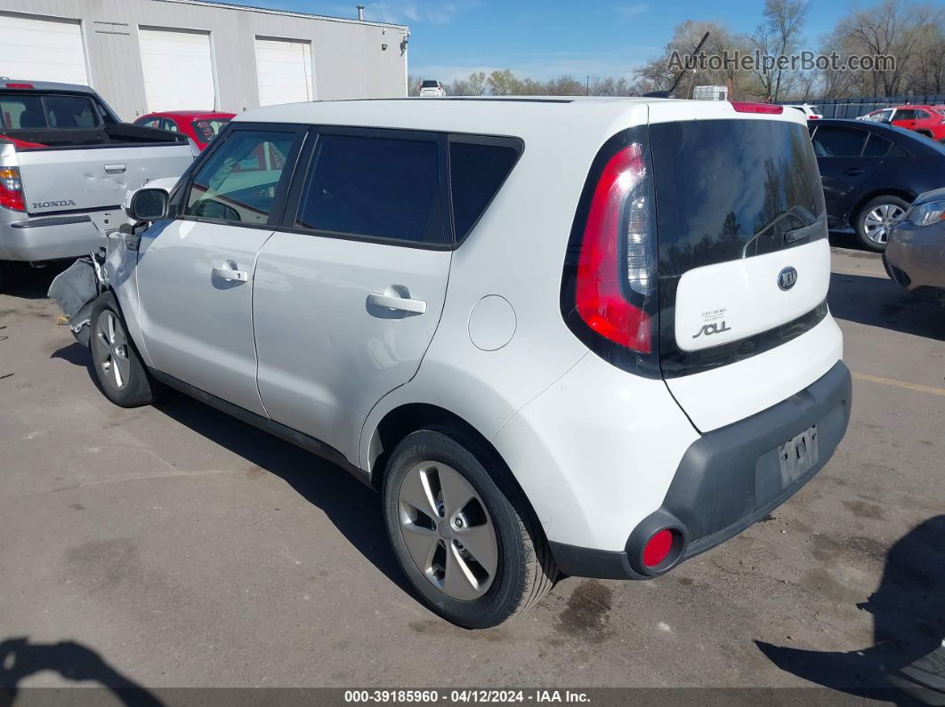 2016 Kia Soul   White vin: KNDJN2A28G7293875