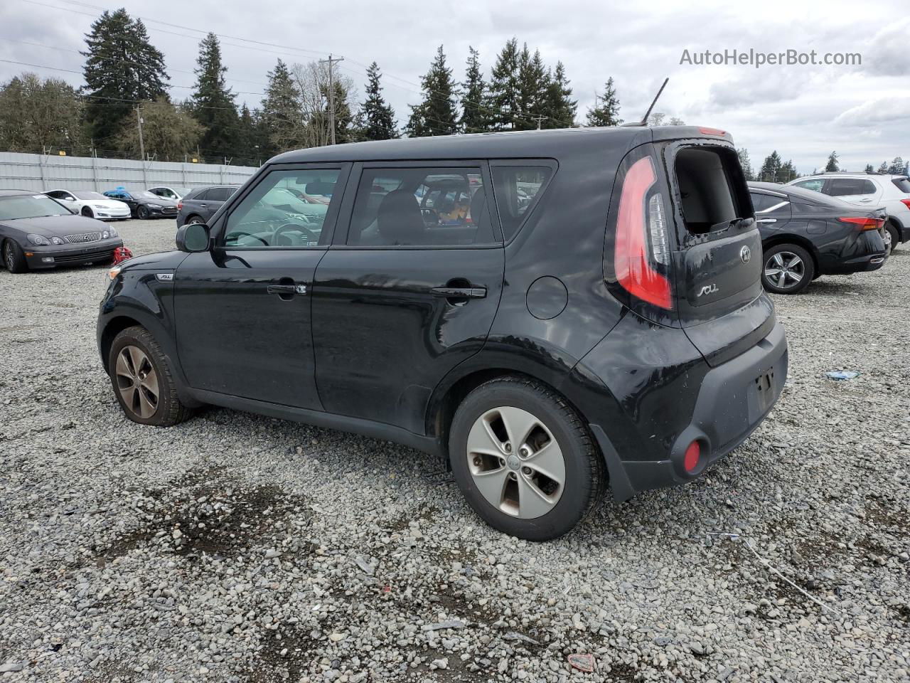 2016 Kia Soul  Черный vin: KNDJN2A28G7323781