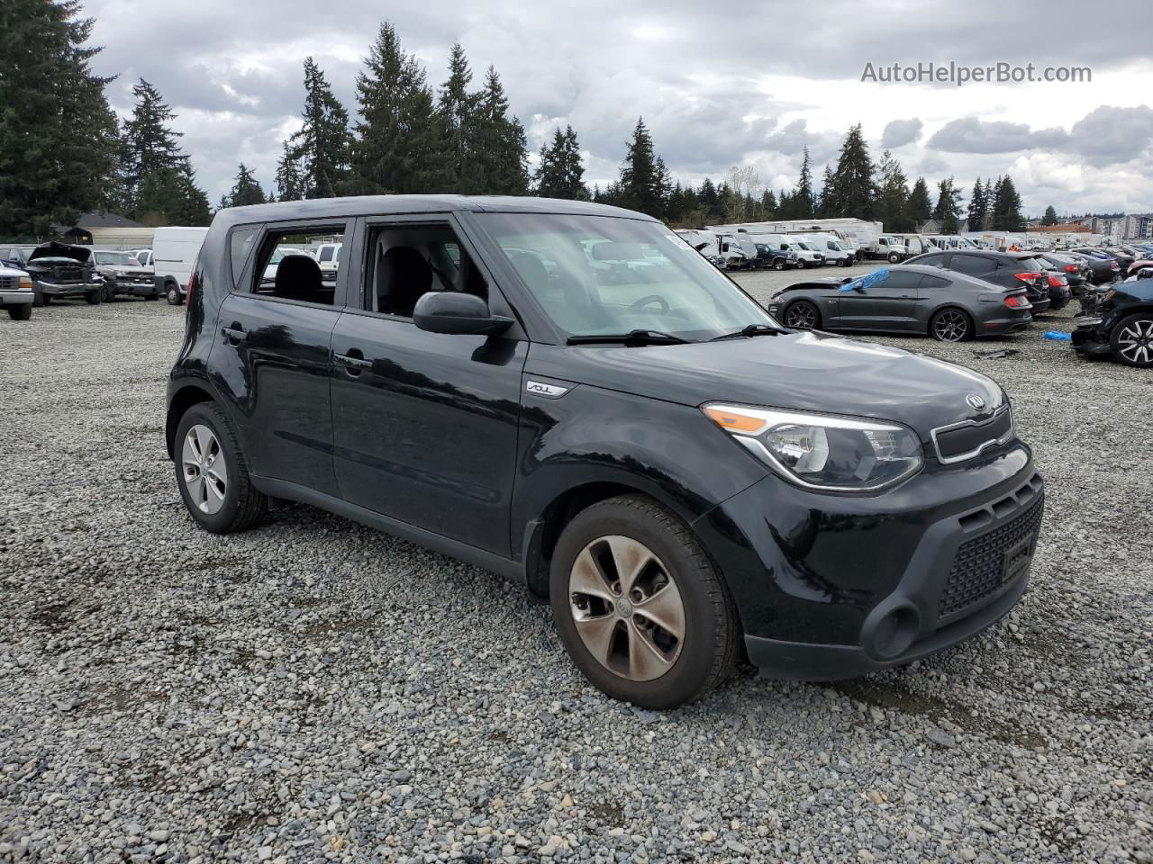 2016 Kia Soul  Черный vin: KNDJN2A28G7323781