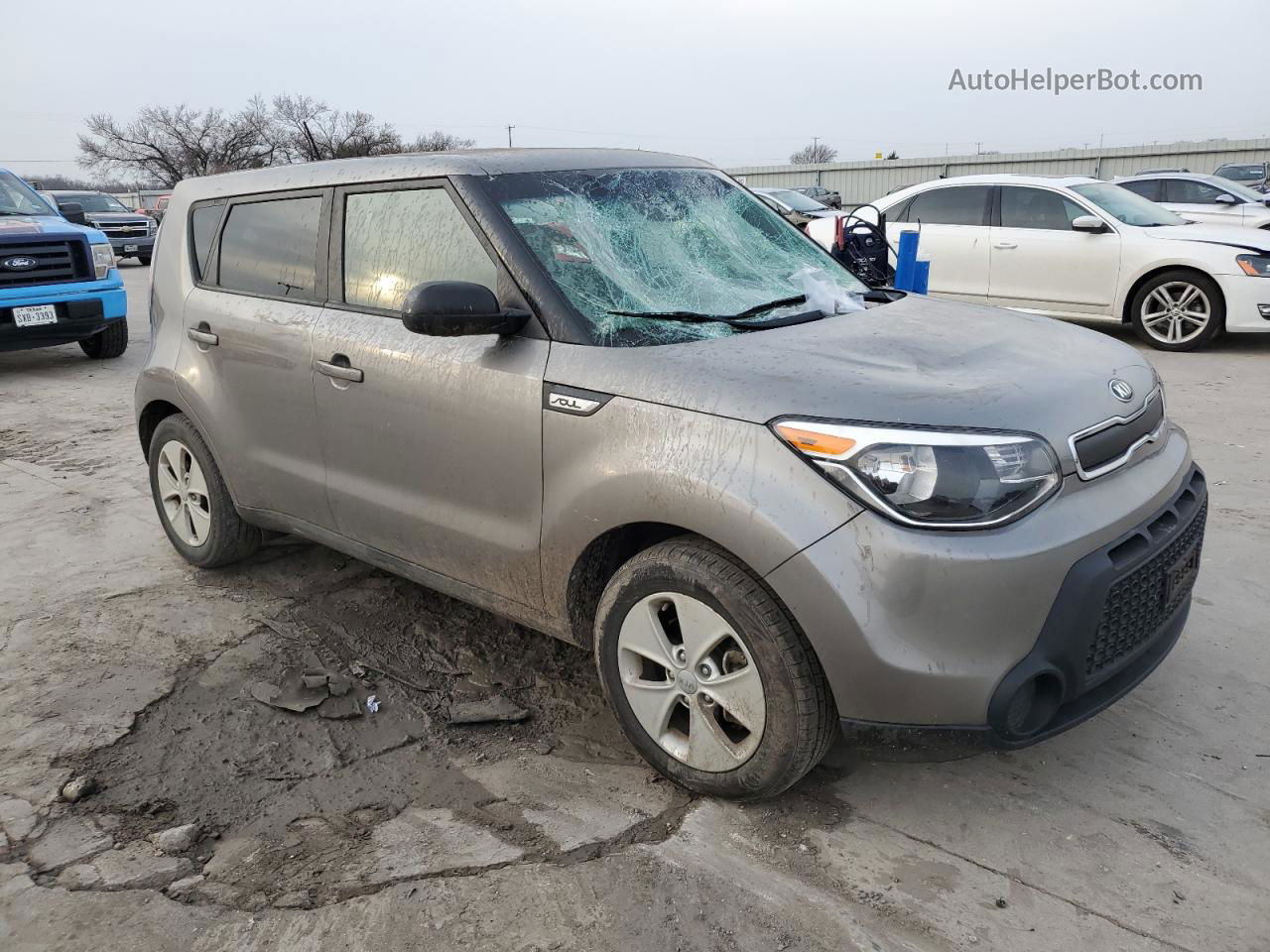 2016 Kia Soul  Gray vin: KNDJN2A28G7394379