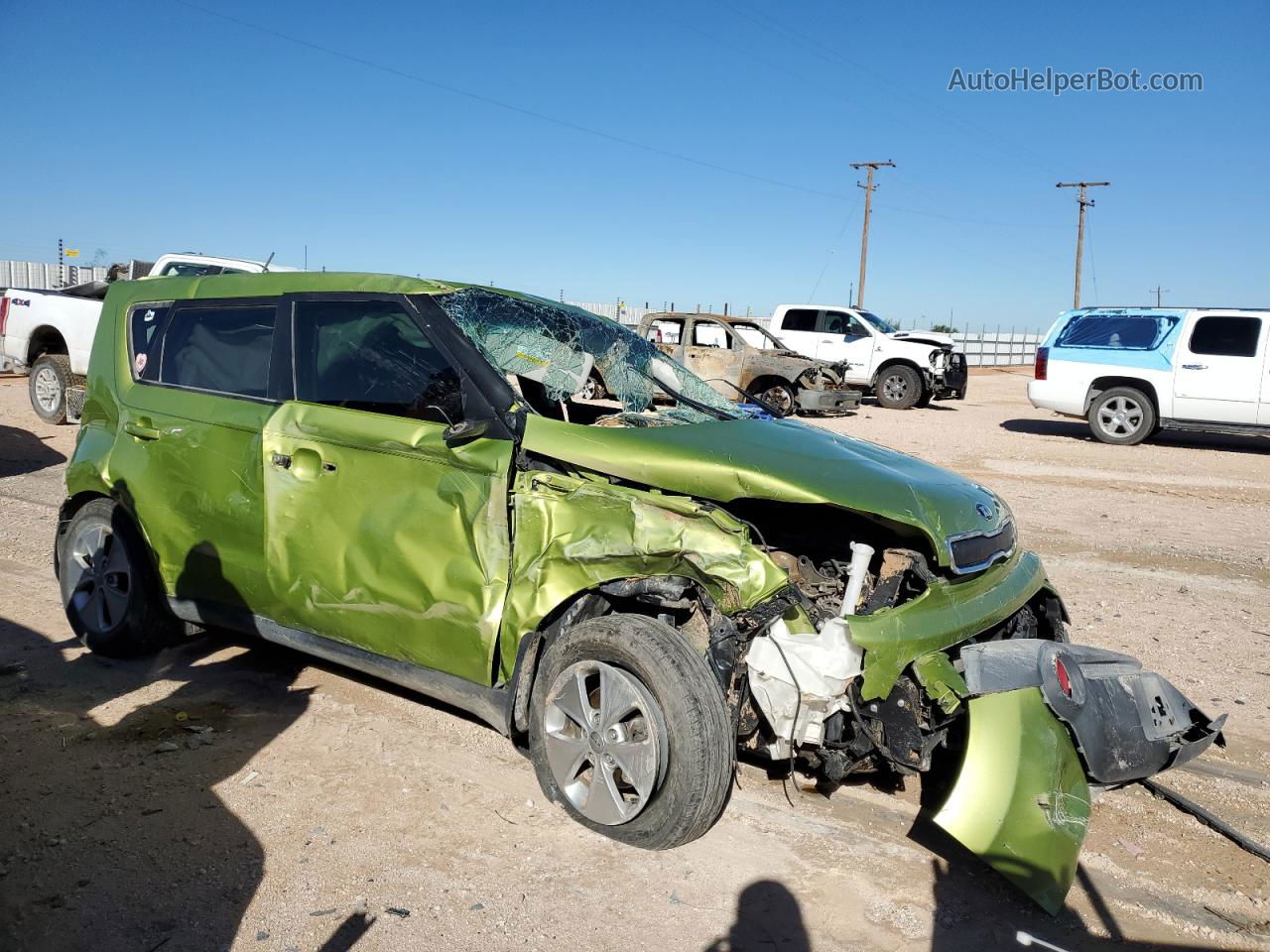 2016 Kia Soul  Green vin: KNDJN2A28G7824914