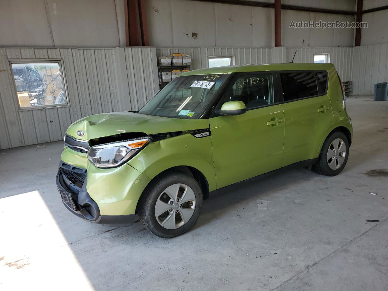 2016 Kia Soul  Зеленый vin: KNDJN2A28G7829174