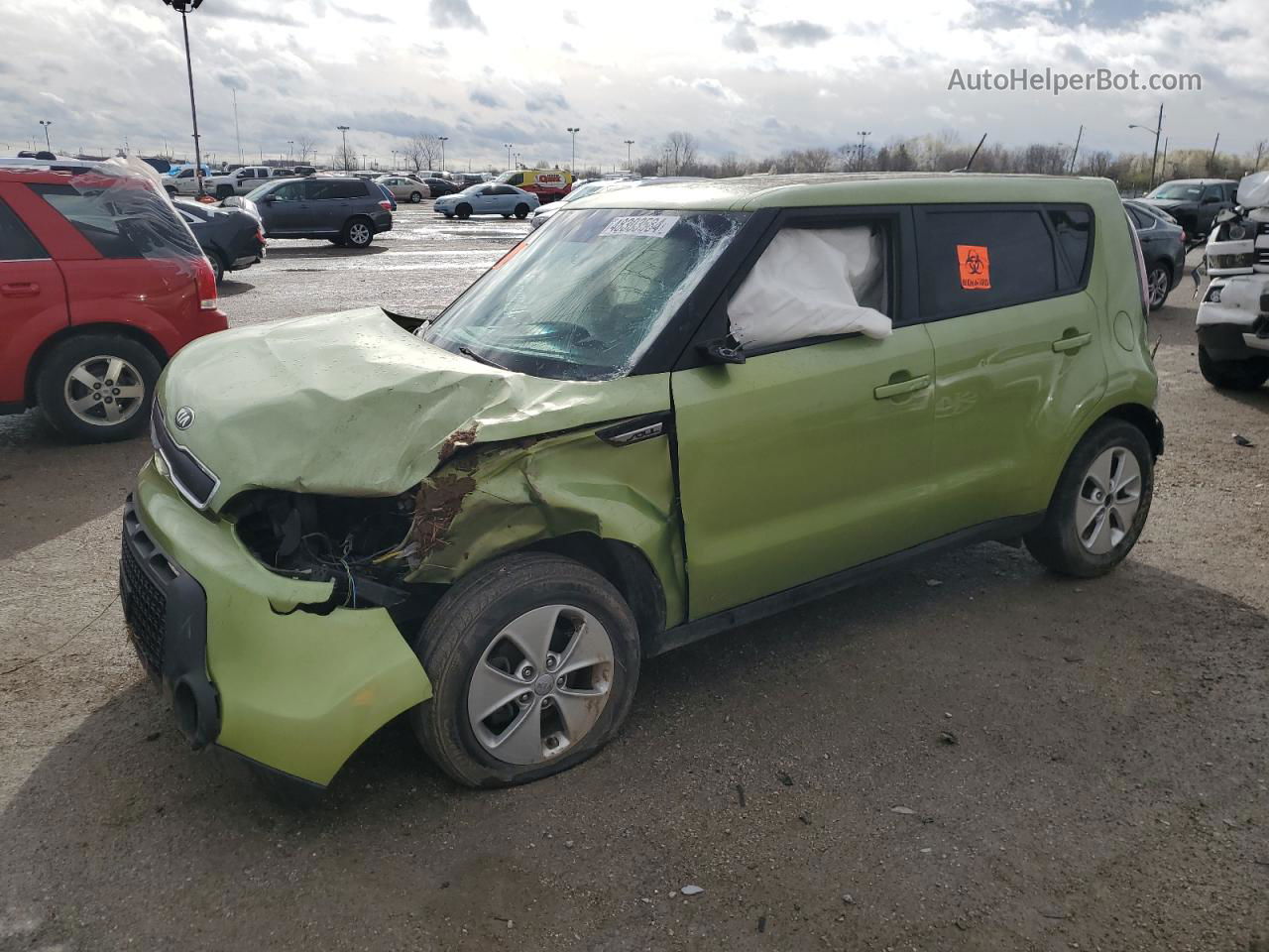 2016 Kia Soul  Green vin: KNDJN2A28G7835430