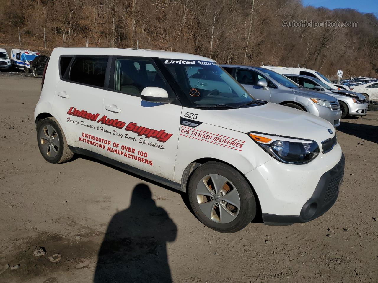 2016 Kia Soul  White vin: KNDJN2A28G7847464