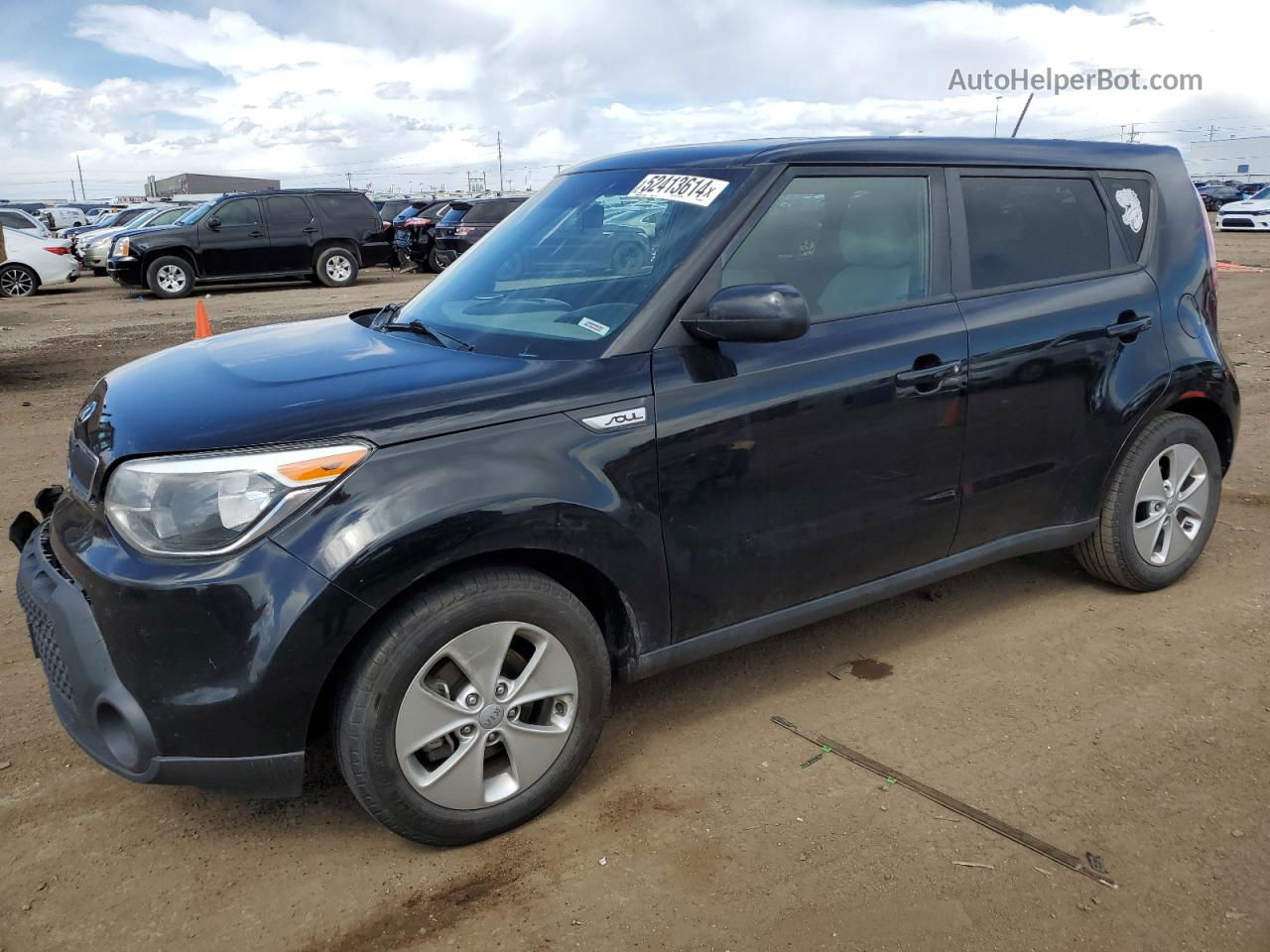 2016 Kia Soul  Черный vin: KNDJN2A29G7335633