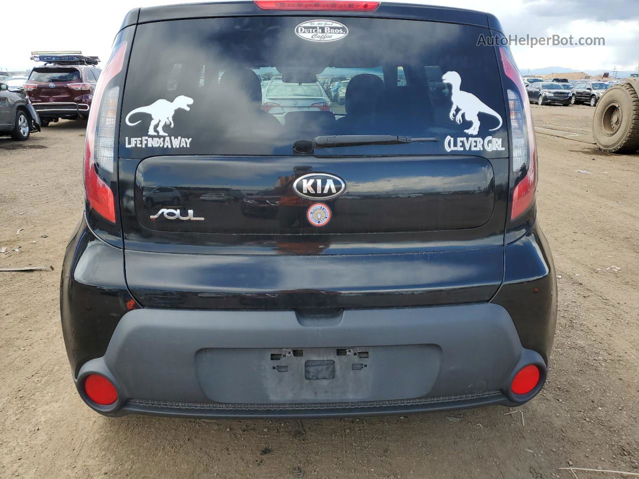 2016 Kia Soul  Черный vin: KNDJN2A29G7335633