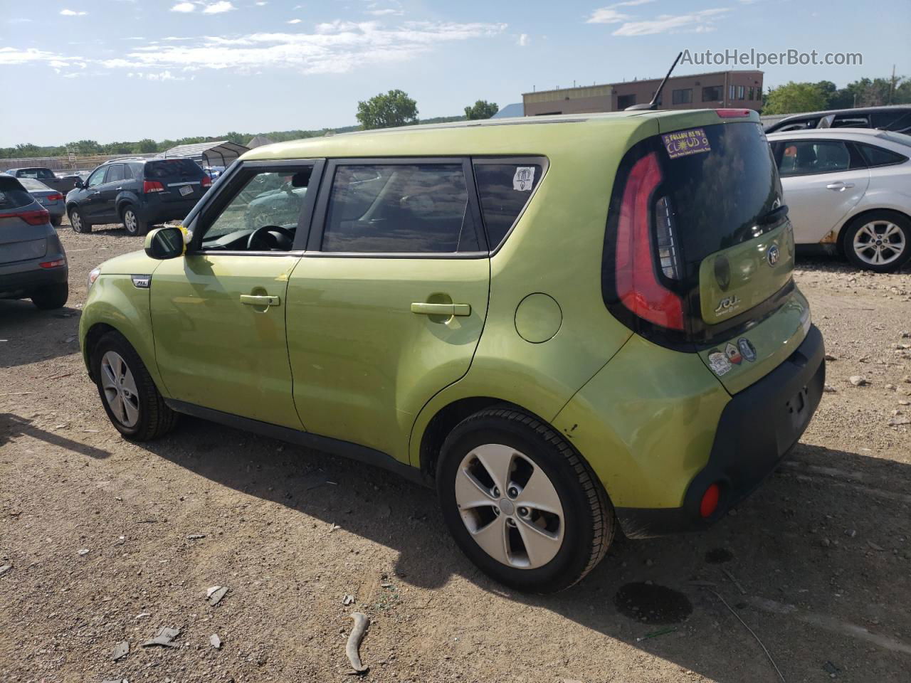 2016 Kia Soul  Зеленый vin: KNDJN2A29G7868128