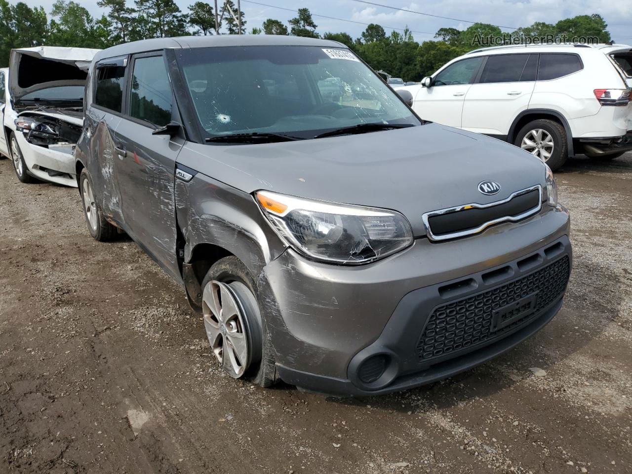 2016 Kia Soul  Gray vin: KNDJN2A2XG7268055