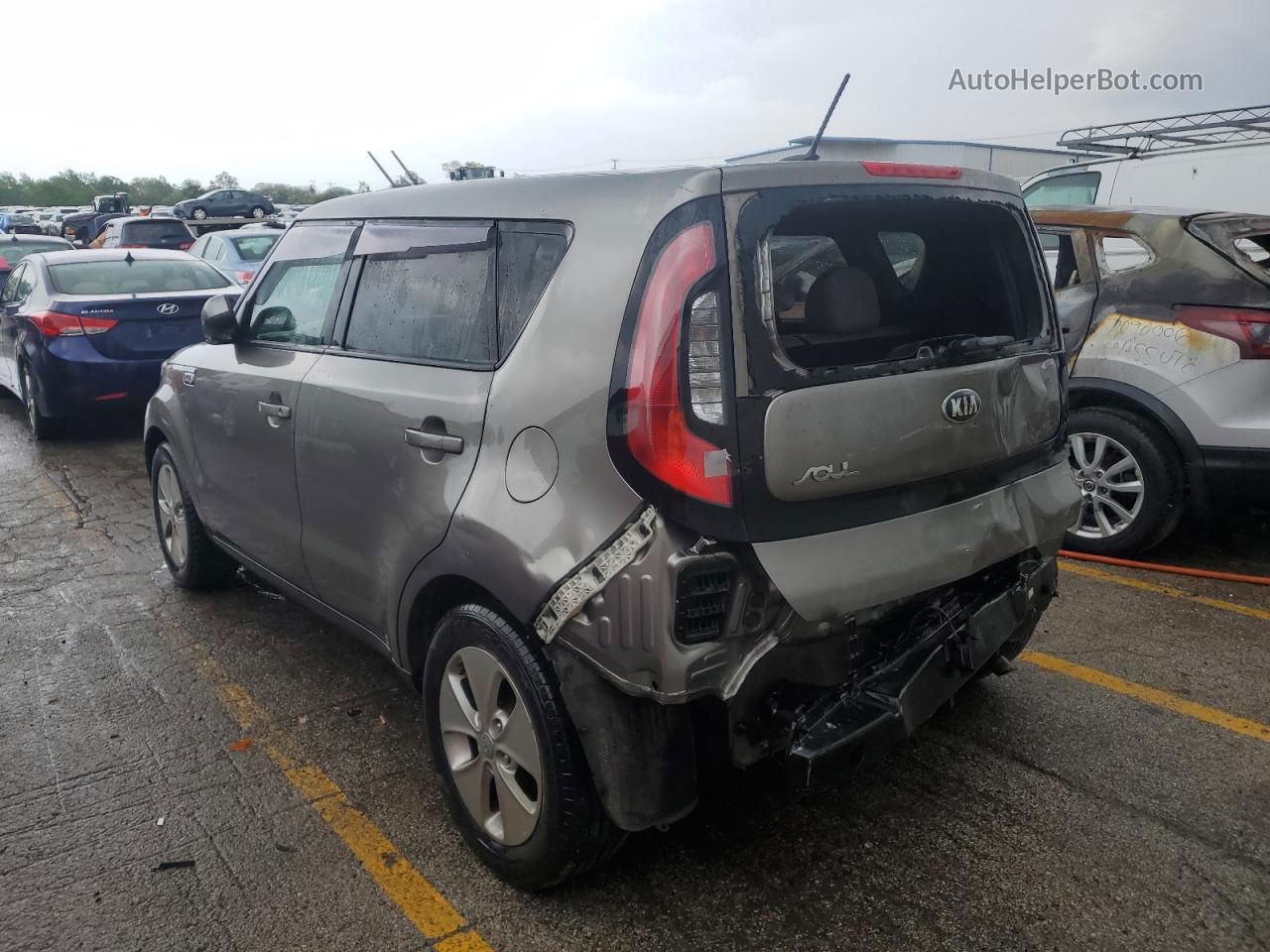 2016 Kia Soul  Gray vin: KNDJN2A2XG7280660