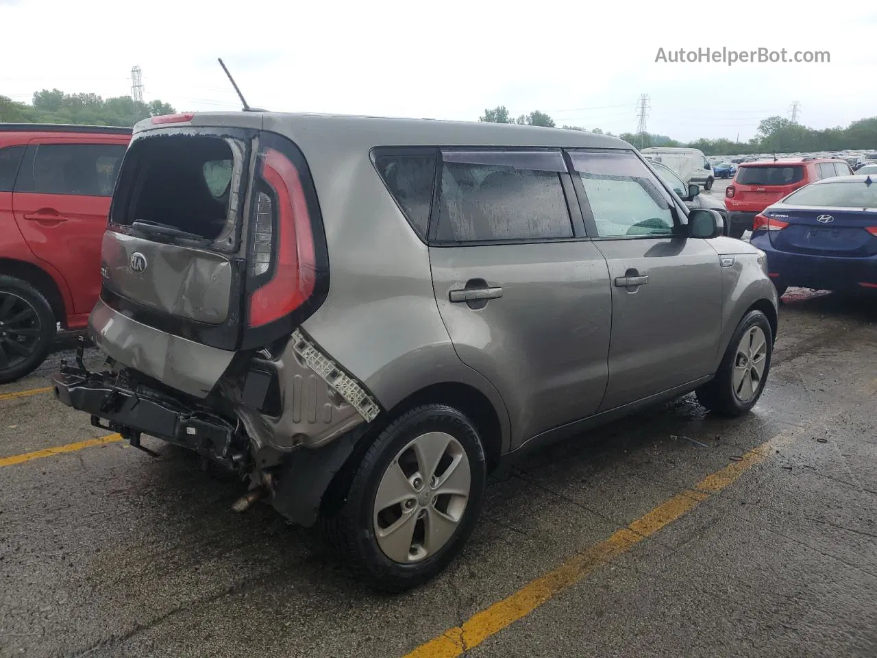 2016 Kia Soul  Gray vin: KNDJN2A2XG7280660