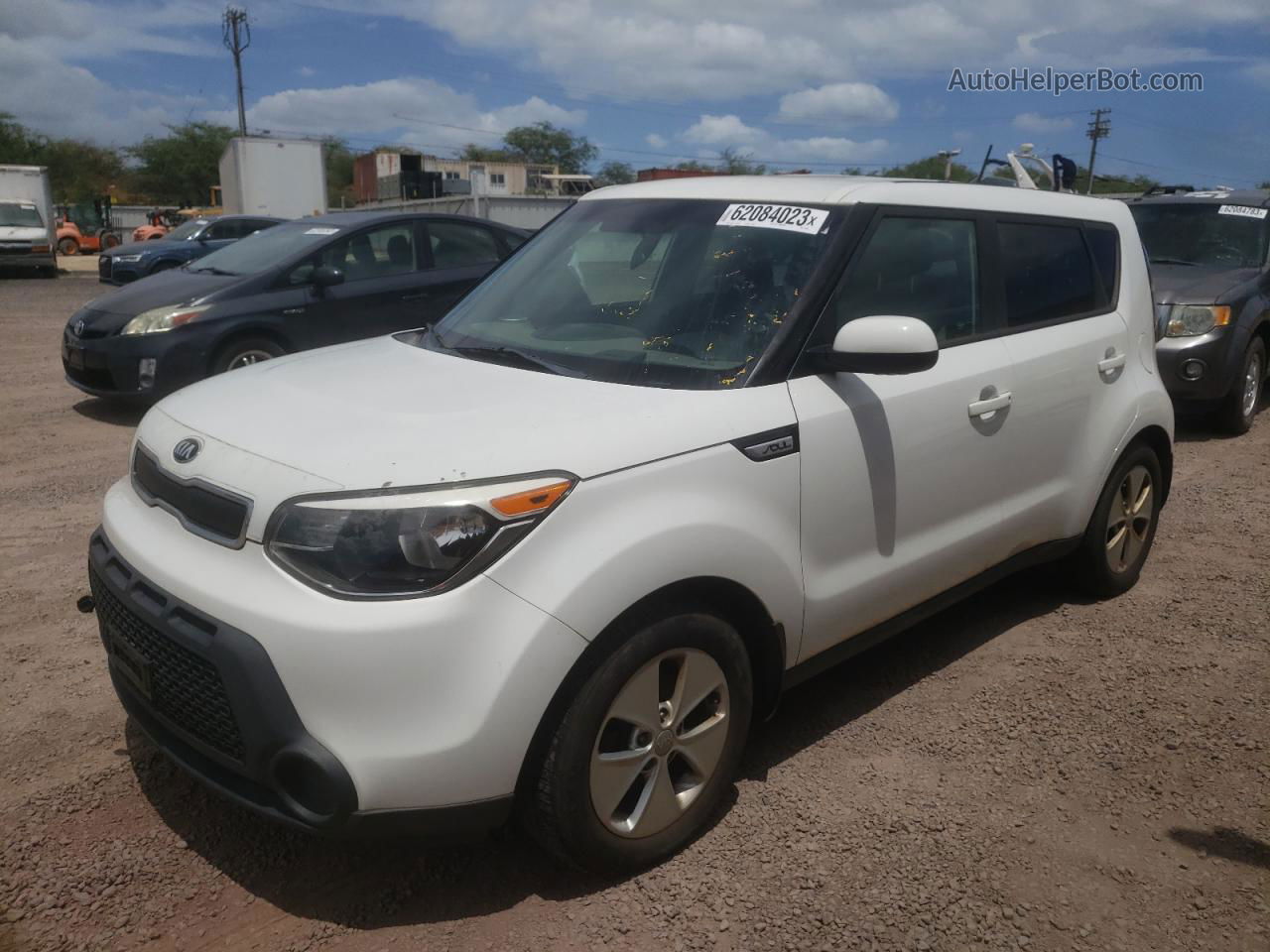 2016 Kia Soul White vin: KNDJN2A2XG7375929