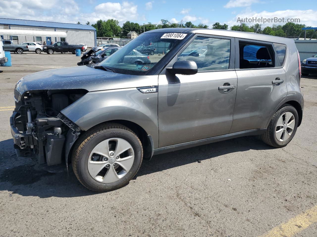 2016 Kia Soul  Gray vin: KNDJN2A2XG7385702