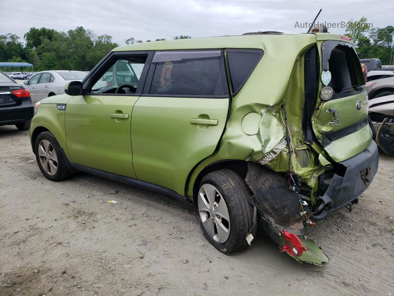 2016 Kia Soul  Green vin: KNDJN2A2XG7822243