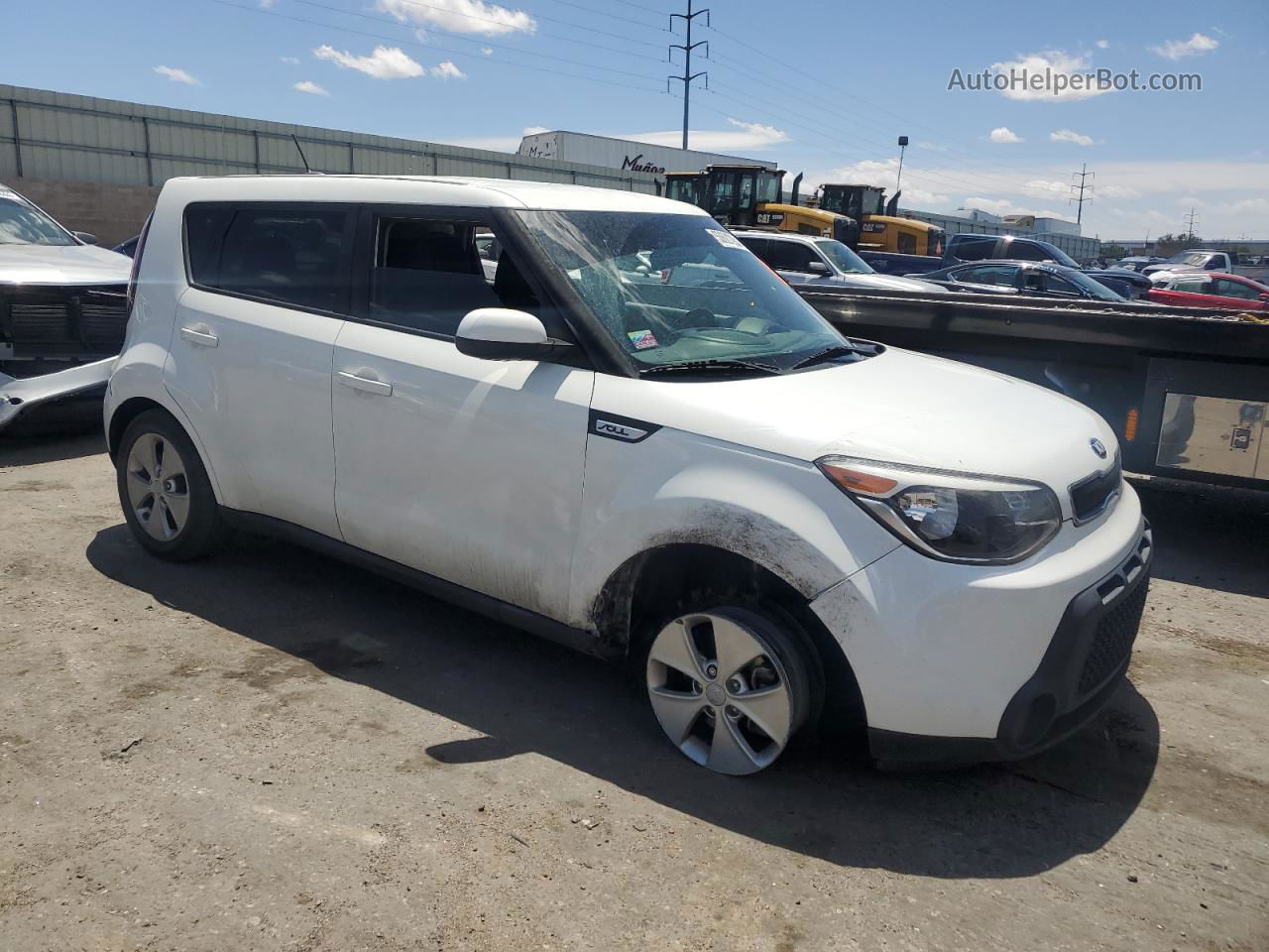 2016 Kia Soul  White vin: KNDJN2A2XG7866694