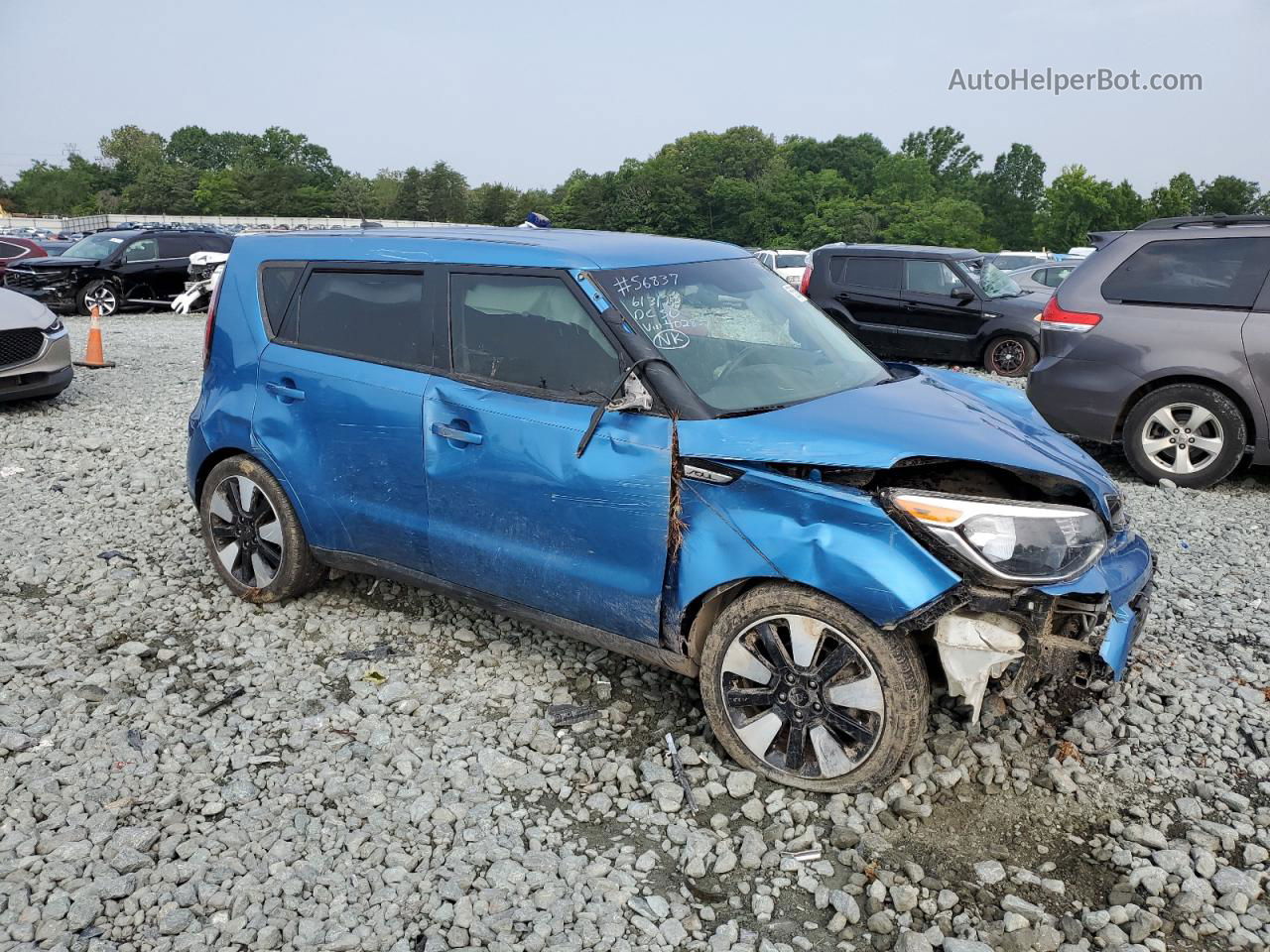 2016 Kia Soul + Blue vin: KNDJP3A50G7402839