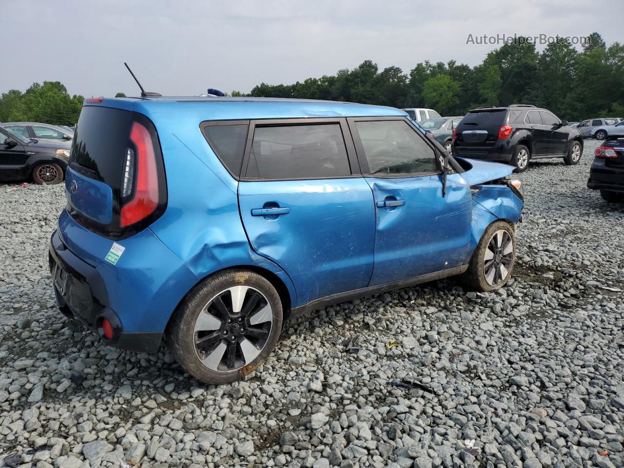 2016 Kia Soul + Синий vin: KNDJP3A50G7402839