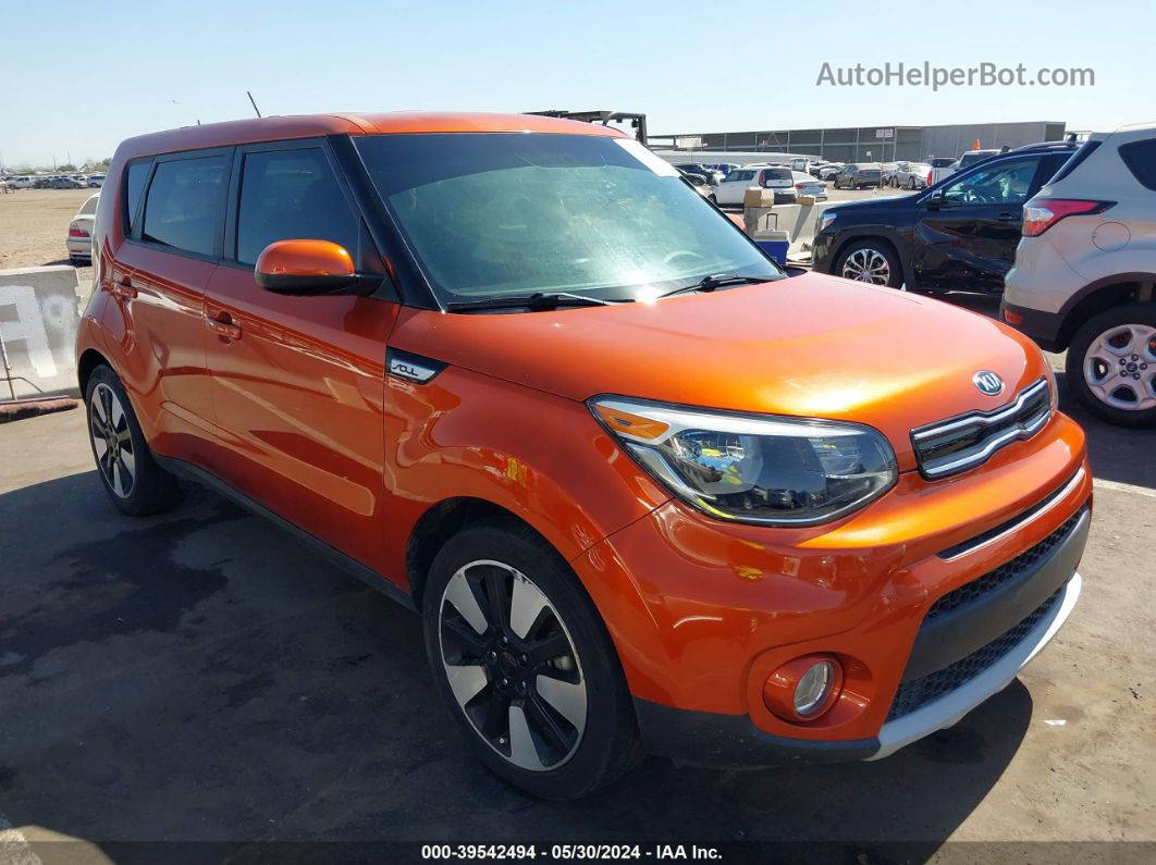 2019 Kia Soul + Orange vin: KNDJP3A50K7647925